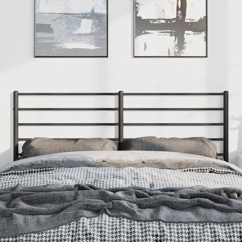 Testiera di Ricambio in Metallo Nero 135 cm | homemem39