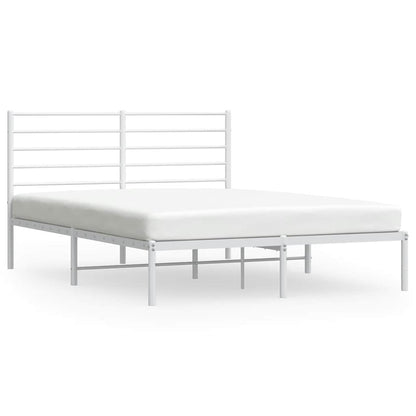 Giroletto con Testiera Metallo Bianco 120x190 cm | homemem39