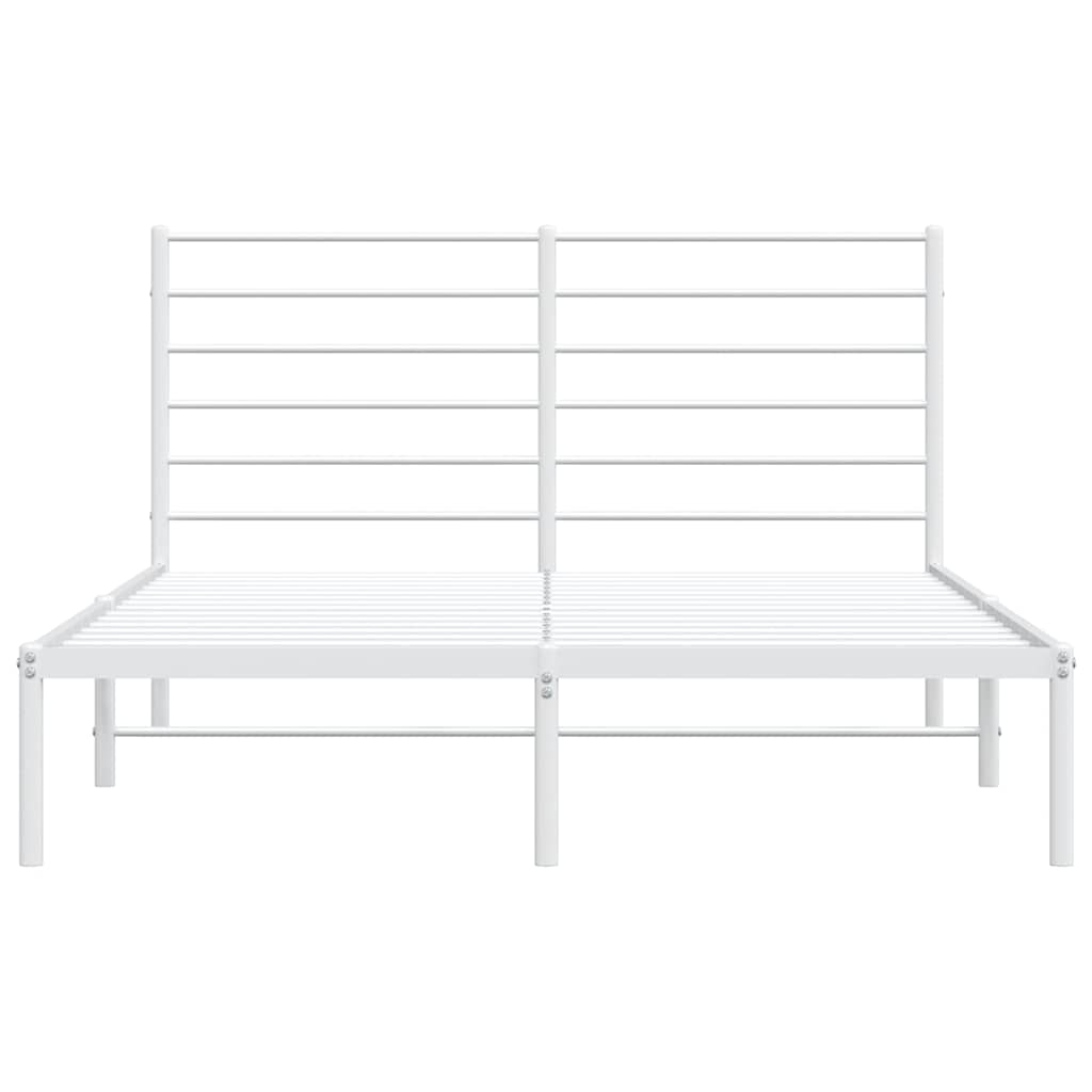 Giroletto con Testiera Metallo Bianco 120x190 cm | homemem39