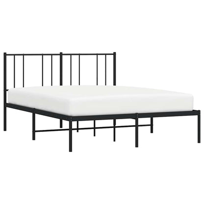 Giroletto con Testiera in Metallo Nero 150x200 cm | homemem39