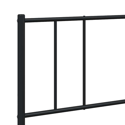 Giroletto senza Materaso con Pediera in Metallo Nero 180x200 cm