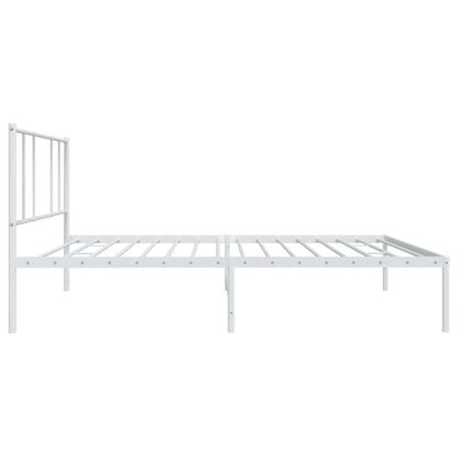 Giroletto con Testiera Metallo Bianco 90x200 cm | homemem39