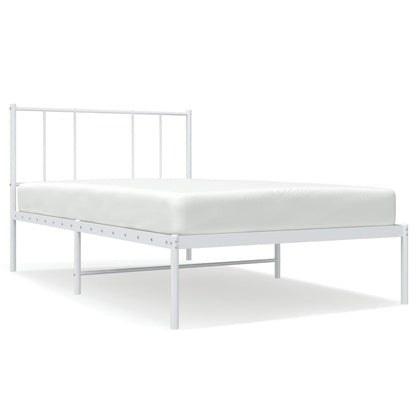 Giroletto con Testiera Metallo Bianco 100x190 cm | homemem39
