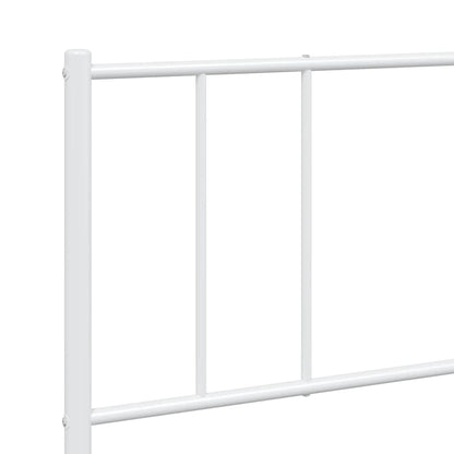 Giroletto con Testiera Metallo Bianco 200x200 cm | homemem39