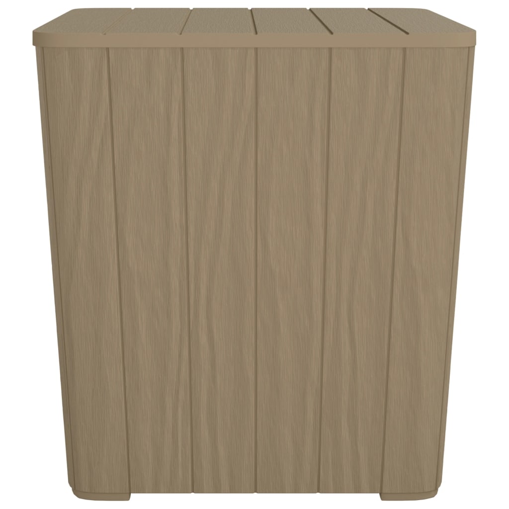 Tavolo da Giardino con Coperchio Polipropilene Marrone Chiaro - homemem39