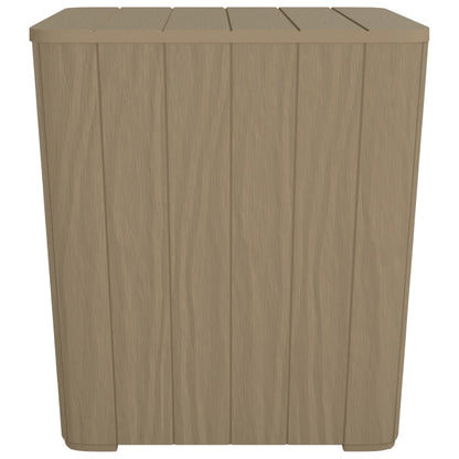 Tavolo da Giardino con Coperchio Polipropilene Marrone Chiaro - homemem39