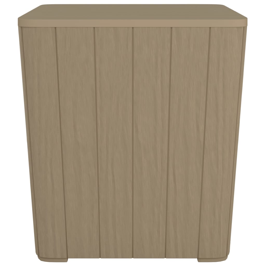 Tavolo da Giardino con Coperchio Polipropilene Marrone Chiaro - homemem39