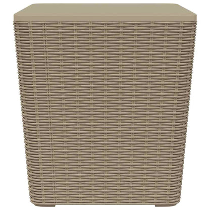 Tavolo da Giardino con Coperchio Polipropilene Marrone Chiaro | homemem39