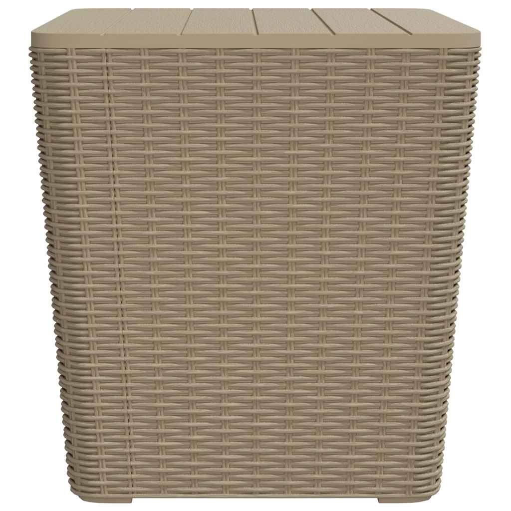 Tavolo da Giardino con Coperchio Polipropilene Marrone Chiaro | homemem39