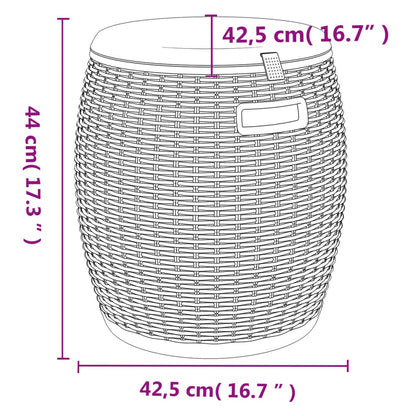 Contenitore da Giardino 4 in 1 Polipropilene Nero - homemem39