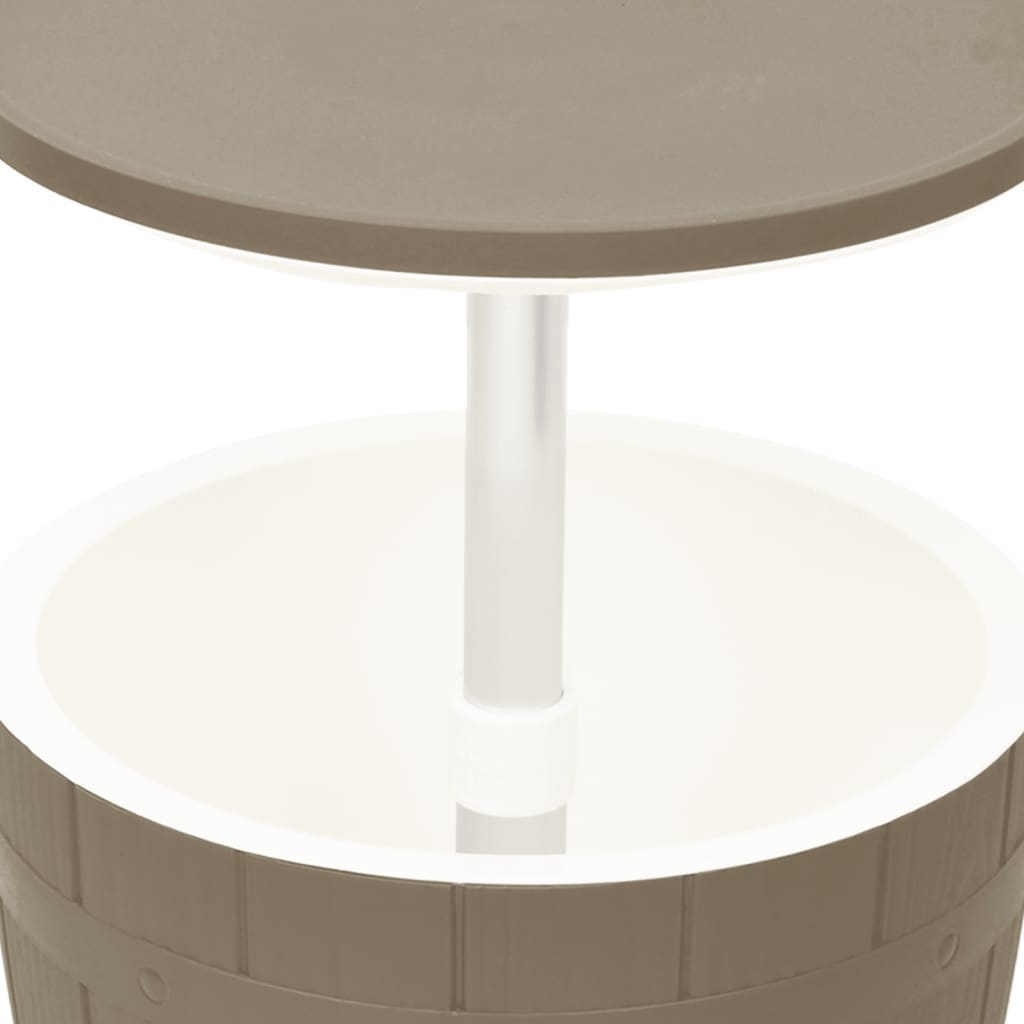 Tavolo Frigo 3 in 1 Polipropilene Marrone Chiaro