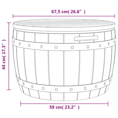 Contenitore da Giardino 3 in 1 Polipropilene Marrone Chiaro