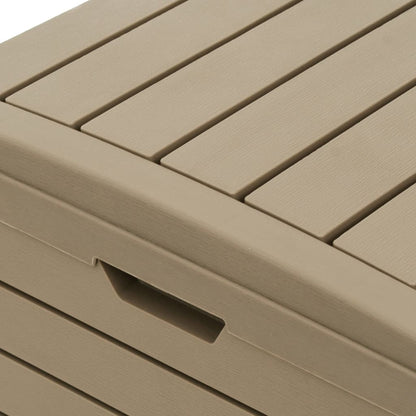 Cestino Rifiuti Esterno Marrone Chiaro 78x41x86cm Polipropilene | homemem39