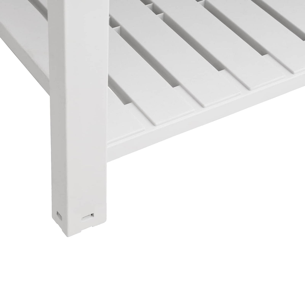 Fioriera Rialzata da Giardino Bianca 110x45x79 cm Polipropilene