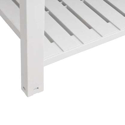 Fioriera Rialzata da Giardino Bianca 110x45x79 cm Polipropilene