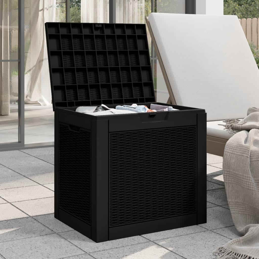 Contenitore Giardino Nero 55,5x43x53 cm Polipropilene - homemem39