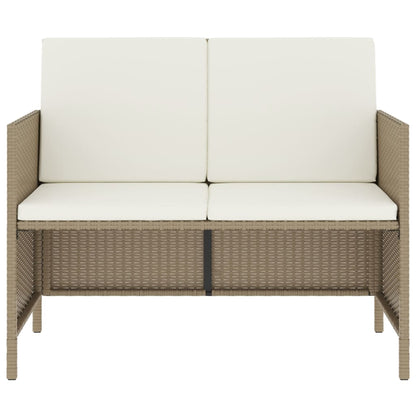 Set da Pranzo da Giardino 6 pz con Cuscini Beige in Polyrattan - homemem39