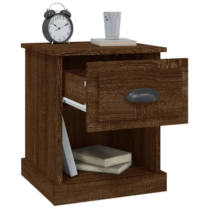 Comodino Rovere Marrone 39x39x47,5 cm in Legno Multistrato - homemem39