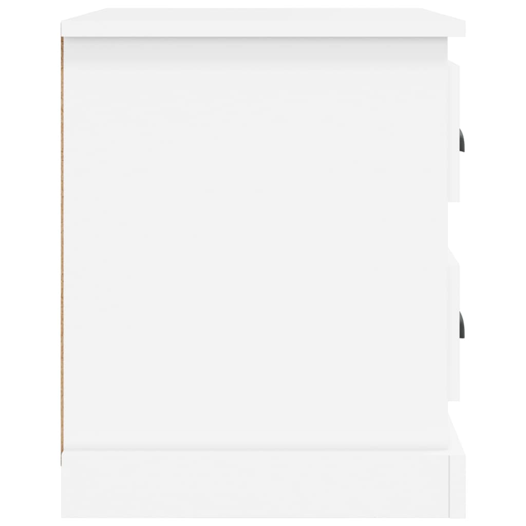 Comodino Bianco 39x39x47,5 cm in Legno Multistrato - homemem39