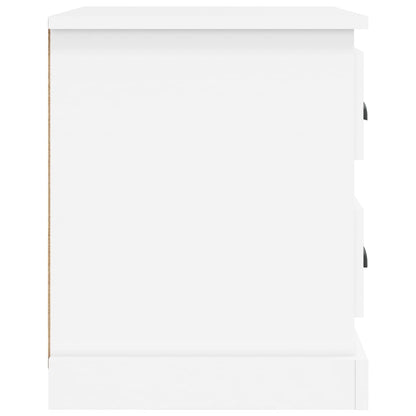 Comodino Bianco 39x39x47,5 cm in Legno Multistrato - homemem39