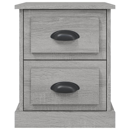 Comodino Grigio Sonoma 39x39x47,5 cm in Legno Multistrato