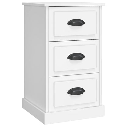 Comodino Bianco 39x39x67 cm in Legno Multistrato - homemem39