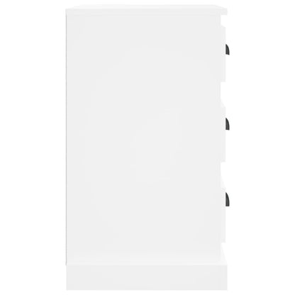 Comodino Bianco 39x39x67 cm in Legno Multistrato - homemem39