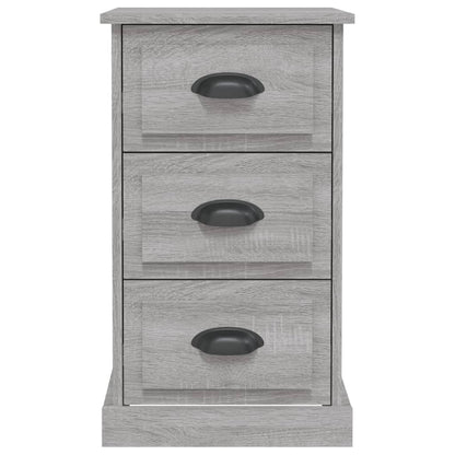 Comodino Grigio Sonoma 39x39x67 cm in Legno Multistrato