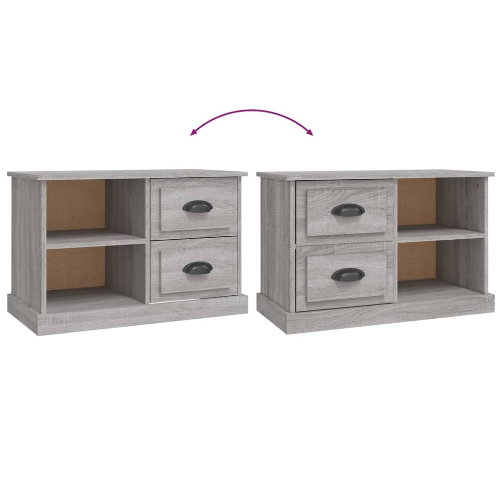 Mobile TV Grigio Sonoma 73x35,5x47,5 cm in Legno Multistrato - homemem39