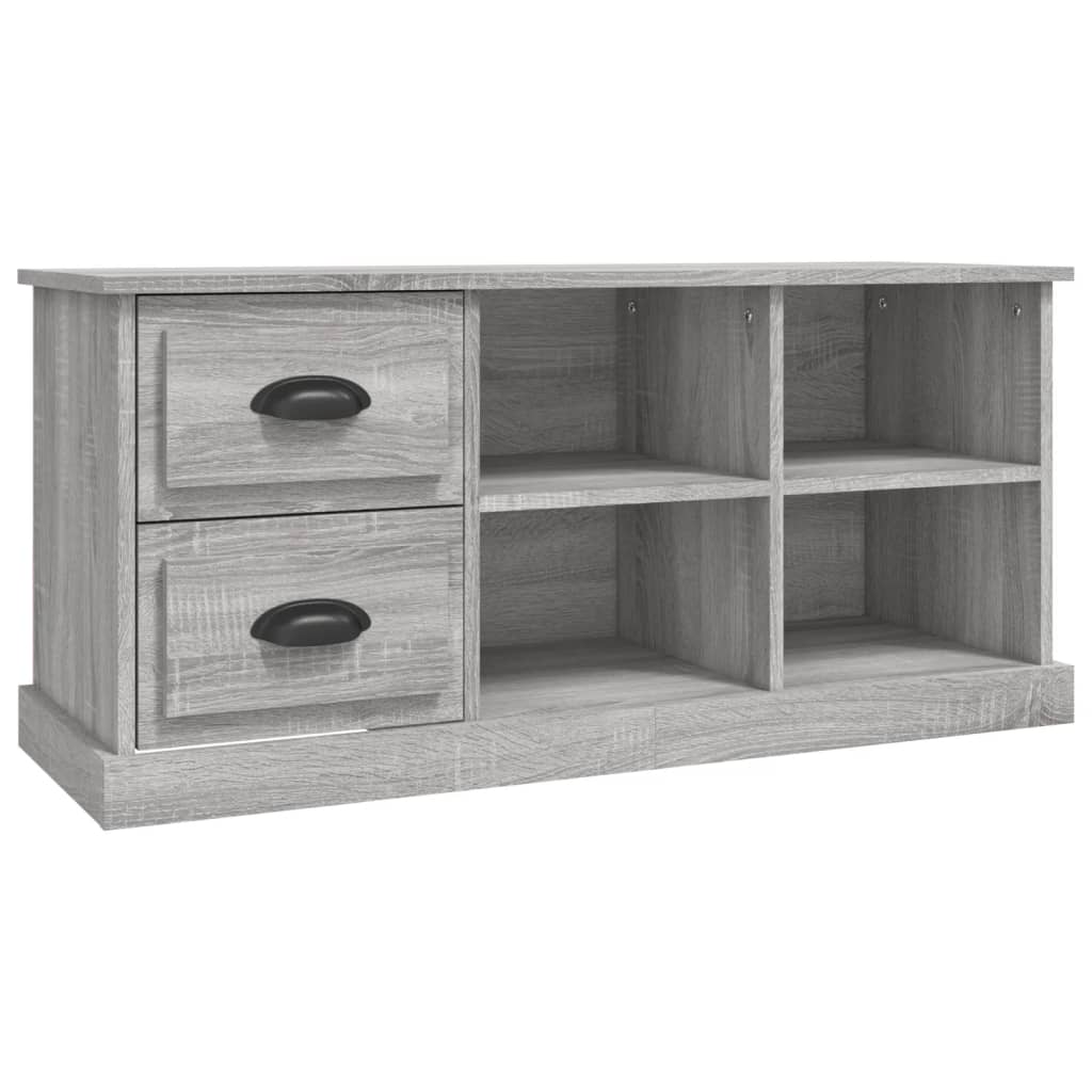 Mobile Porta TV Grigio Sonoma 102x35,5x47,5cm Legno Multistrato - homemem39