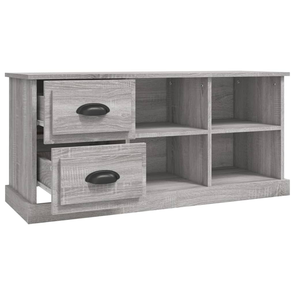 Mobile Porta TV Grigio Sonoma 102x35,5x47,5cm Legno Multistrato - homemem39