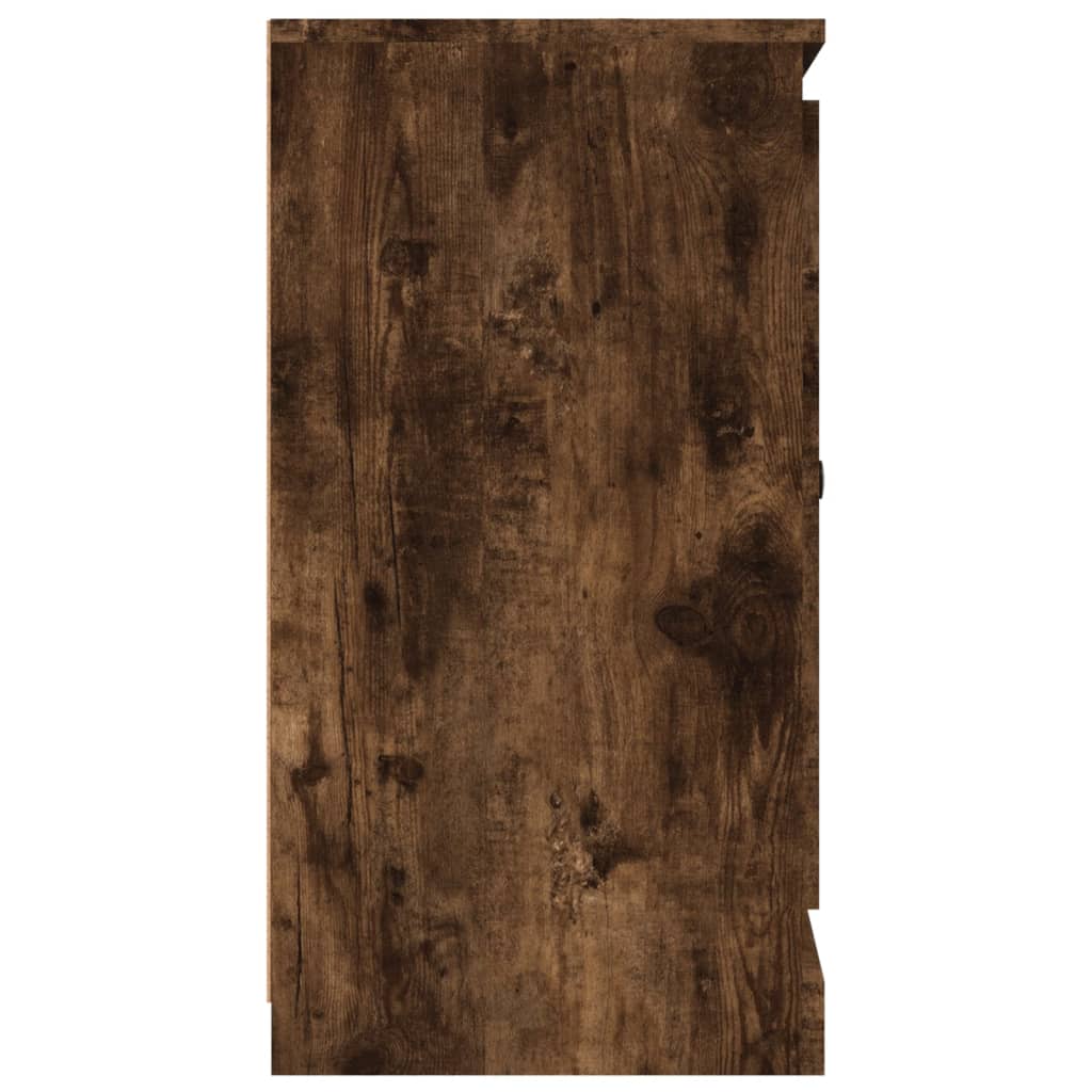 Credenza Rovere Fumo 70x35,5x67,5 cm in Legno Multistrato - homemem39