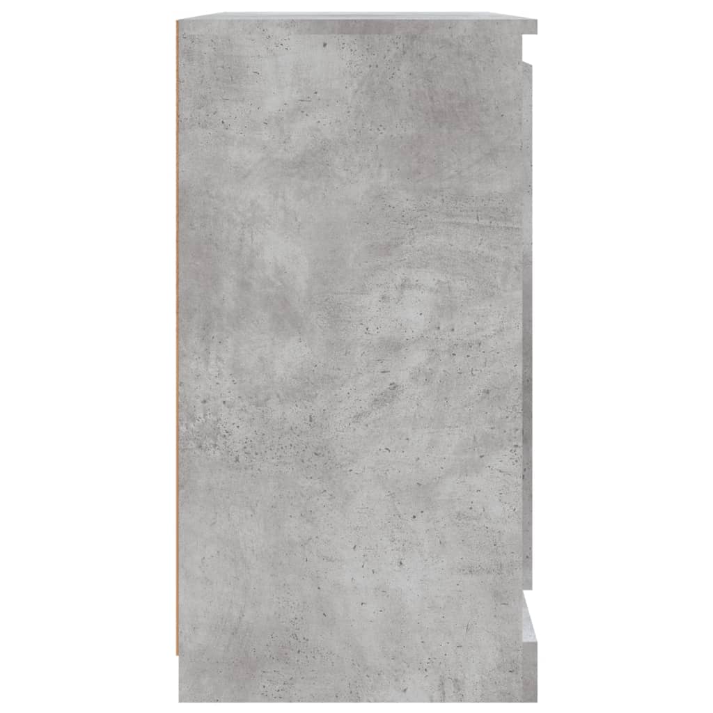 Credenza Grigio Cemento 70x35,5x67,5 cm in Legno Multistrato - homemem39