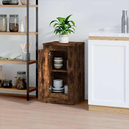 Credenza Rovere Fumo 37,5x35,5x67,5 cm in Legno Multistrato - homemem39