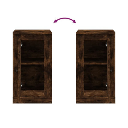 Credenza Rovere Fumo 37,5x35,5x67,5 cm in Legno Multistrato - homemem39
