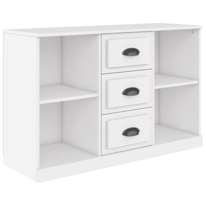 Credenza Bianca 104,5x35,5x67,5 cm in Legno Multistrato - homemem39