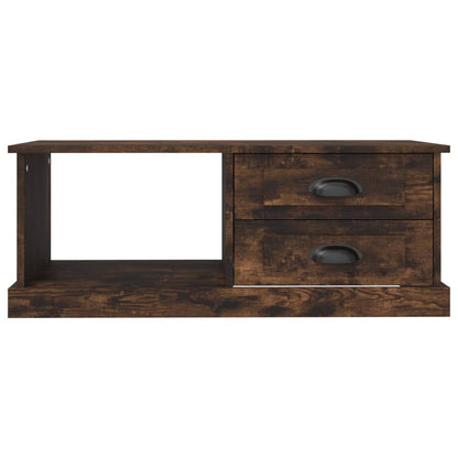 Tavolino da Salotto Rovere Fumo 90x50x35 cm Legno Multistrato | homemem39
