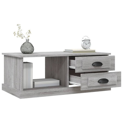 Tavolino da Salotto Grigio Sonoma 90x50x35 cm Legno Multistrato