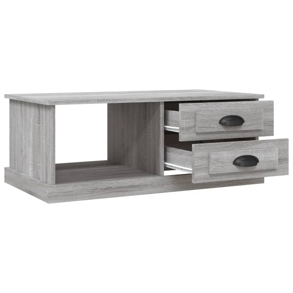 Tavolino da Salotto Grigio Sonoma 90x50x35 cm Legno Multistrato