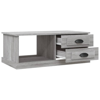 Tavolino da Salotto Grigio Sonoma 90x50x35 cm Legno Multistrato