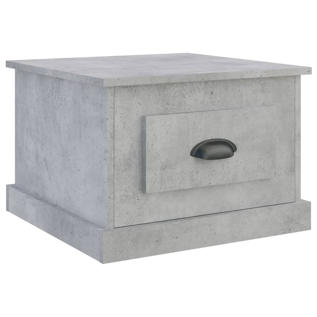Tavolino da Salotto Grigio Cemento 50x50x35cm Legno Multistrato | homemem39