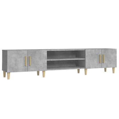 Mobile Porta TV Grigio Cemento 180x31,5x40 cm Legno Multistrato - homemem39