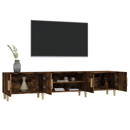 Mobile TV Rovere Fumo 180x31,5x40 cm in Legno Multistrato - homemem39