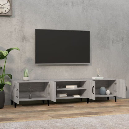 Mobile TV Grigio Sonoma 180x31,5x40 cm in Legno Multistrato - homemem39