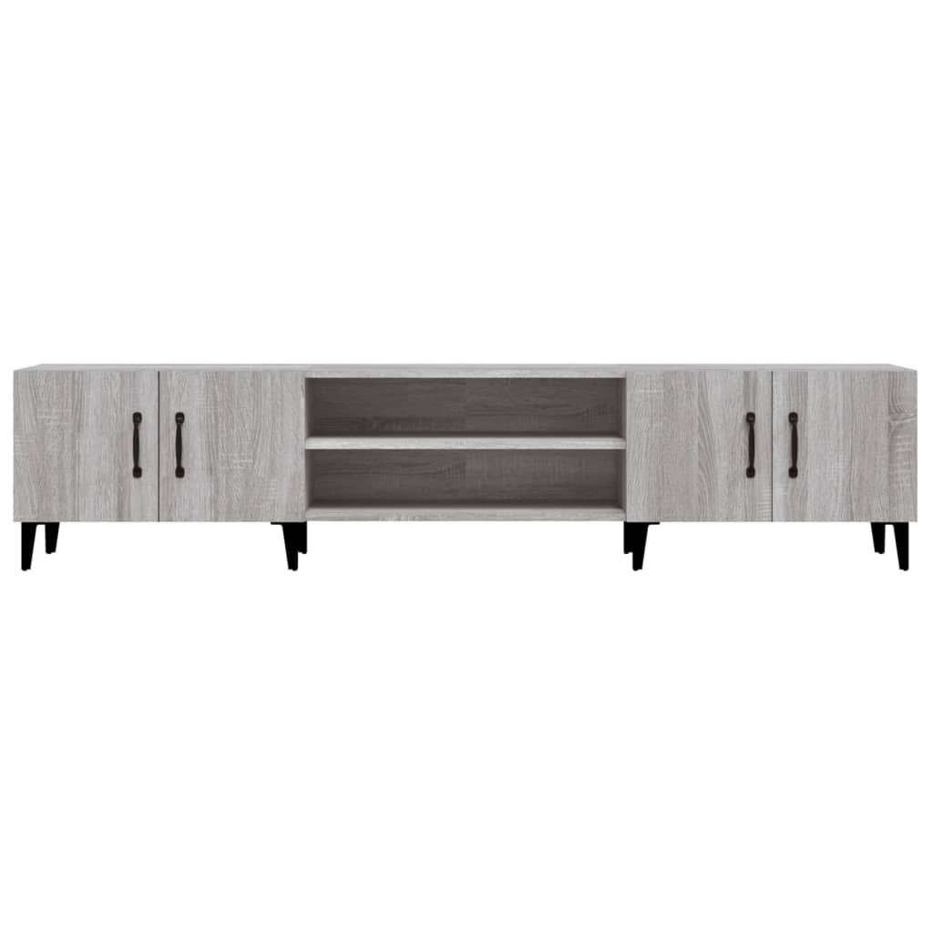 Mobile TV Grigio Sonoma 180x31,5x40 cm in Legno Multistrato - homemem39