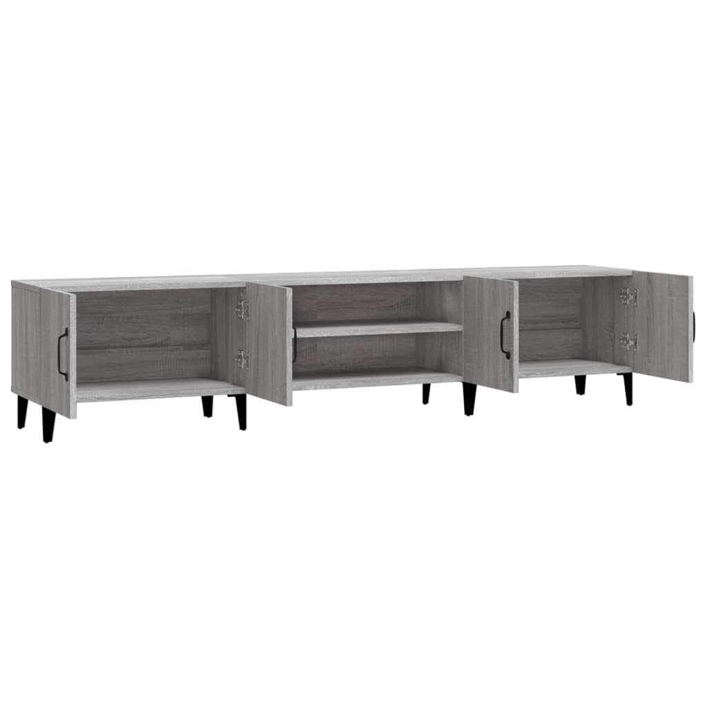 Mobile TV Grigio Sonoma 180x31,5x40 cm in Legno Multistrato - homemem39
