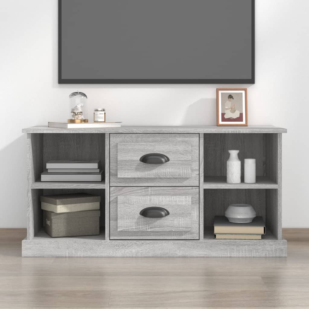Mobile Porta TV Grigio Sonoma 99,5x35,5x48 cm Legno Multistrato - homemem39