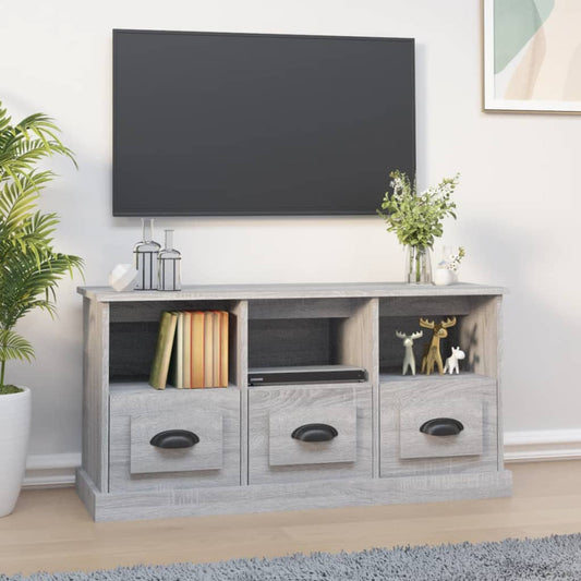 Mobile Porta TV Grigio Sonoma 100x35x50 cm in Legno Multistrato - homemem39