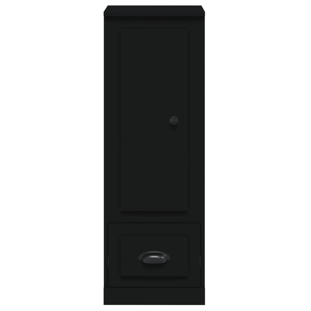 Credenza Nera 36x35,5x103,5 cm in Legno Multistrato - homemem39