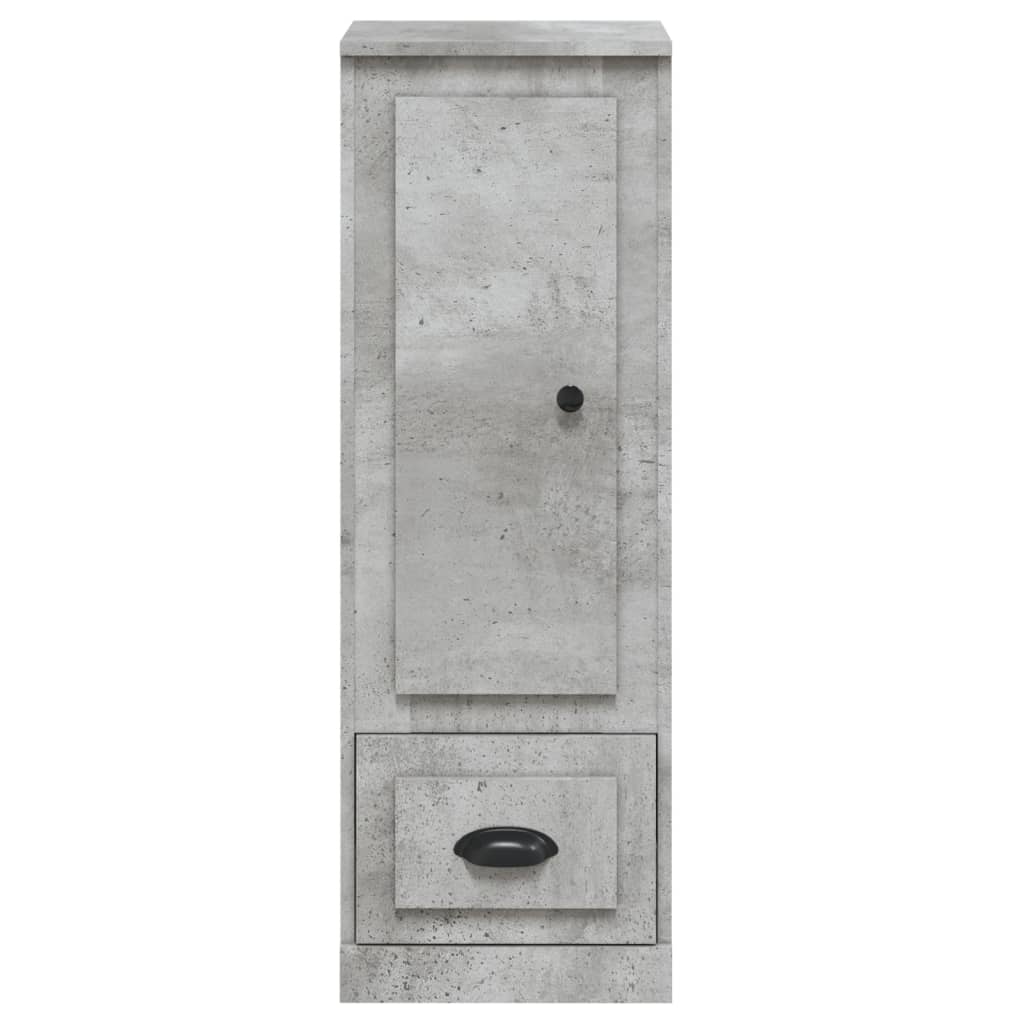 Credenza Grigio Cemento 36x35,5x103,5 cm in Legno Multistrato - homemem39